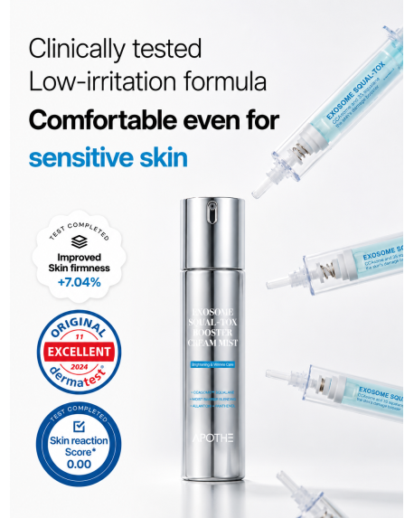 Aufbauender Creme-Mist mit Exosomen für Hautkomfort APOTHE | Exosome Squal-Tox Booster Cream Mist - 100 ml