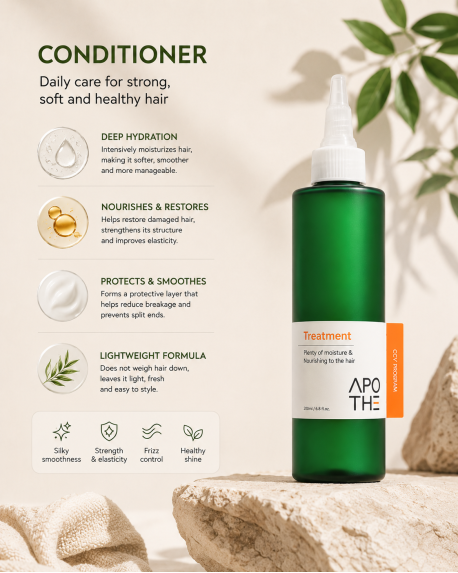 Pflegende Haarpflege für Feuchtigkeit und Regeneration APOTHE | CCV Program Treatmen - 200 ml