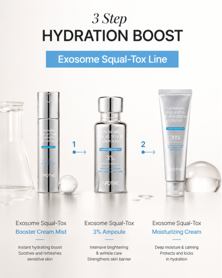 Aufbauendes Ampullenserum mit Exosomen APOTHE | Exosome Squal-Tox 3% Ampoule - 30 ml