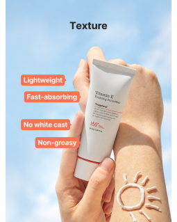 FEUCHTIGKEITSSPENDENDE SONNENCREME COSRX|Vitamin E Vitalizing Sunscreen SPF50+ PA++++ 50 ml