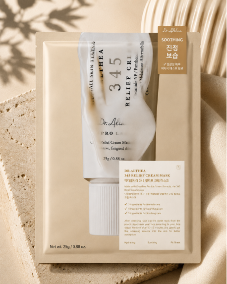 Beruhigende Tuchmaske zur Regeneration der Haut DR. ALTHEA | 345 Relief Cream Mask – 28 g