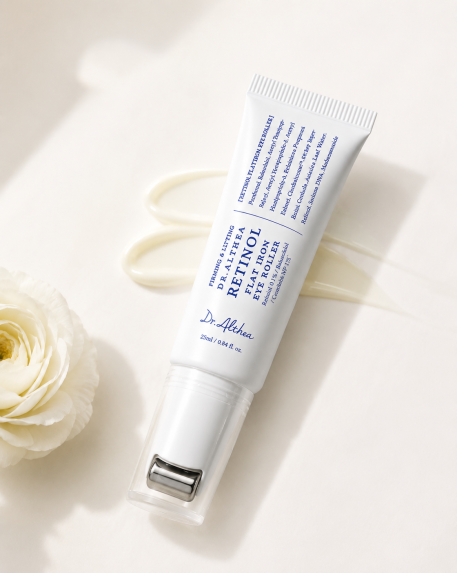 Retinol-Augencreme mit Roll-On-Applikator DR. ALTHEA | Retinol Flat Iron Eye Roller - 25 ml