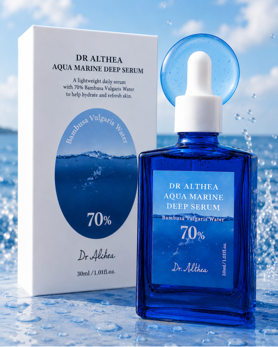 Tiefenwirksames Feuchtigkeitsserum mit Bambuswasser  DR. ALTHEA | Aqua Marine Deep Serum – 30 ml