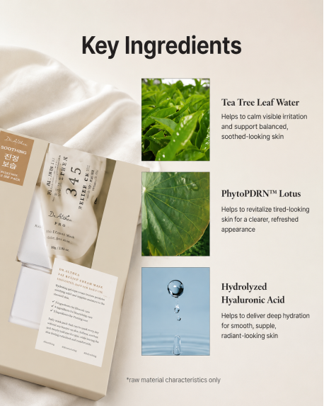 Beruhigende Tuchmaske zur Regeneration der Haut DR. ALTHEA | 345 Relief Cream Mask – 28 g