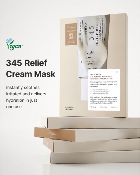 Beruhigende Tuchmaske zur Regeneration der Haut DR. ALTHEA | 345 Relief Cream Mask – 28 g