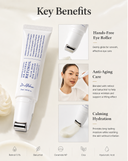 Retinol-Augencreme mit Roll-On-Applikator DR. ALTHEA | Retinol Flat Iron Eye Roller - 25 ml