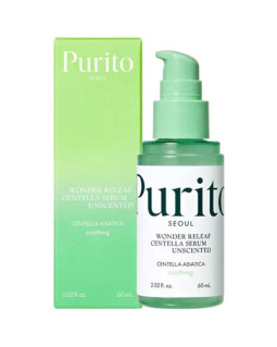 BERUHIGENDE SERUM OHNE ÄTHERISCHE ÖLE FÜR EMPFINDLICHE HAUT PURITO SEOUL | Wonder Releaf Centella Serum Unscented - 60 ml 